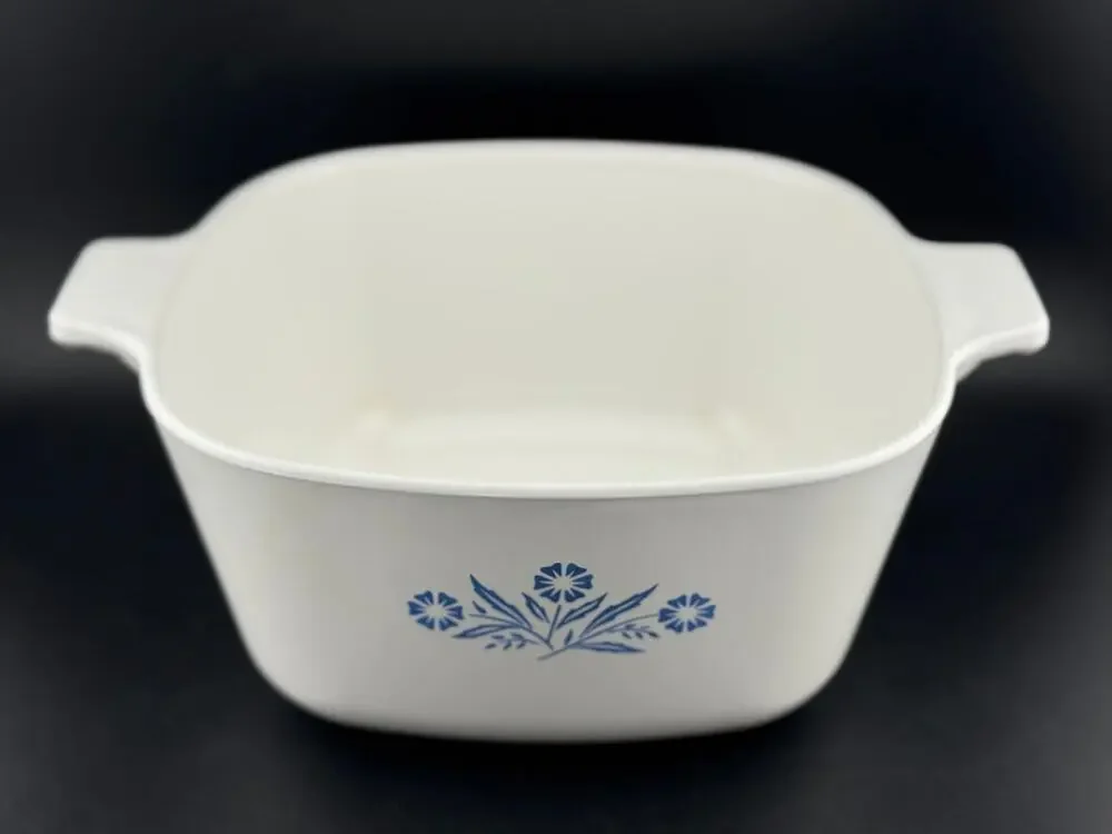 Cornflower Blue by Corning P-1 3/4-B 1.75 Quart Square Casserole No Lid